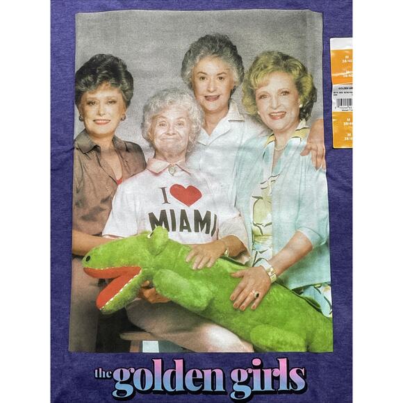 Golden Girls Crocodile Graphic Group Photo Tee Shirt Men's Medium - Women Large - Picture 1 of 4
